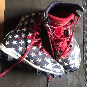 Under Armour Youth size two football cleats